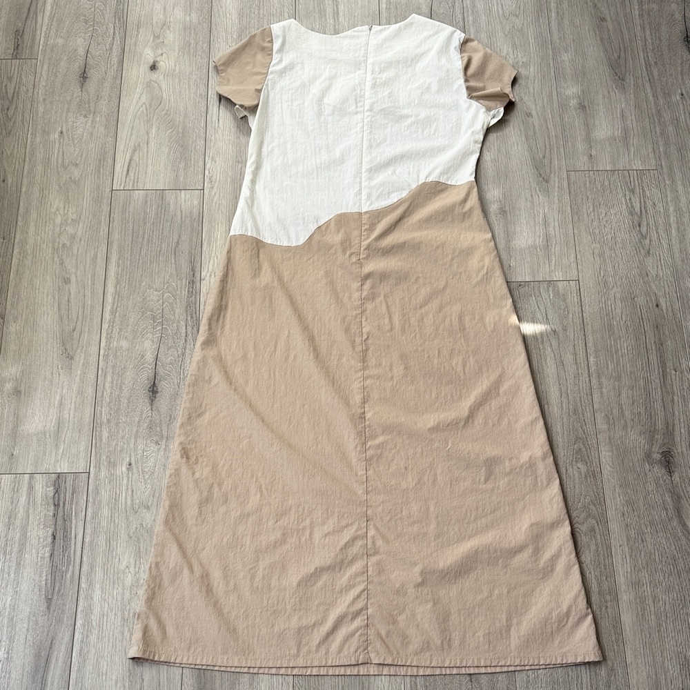 Color Wave Unique sustainably made boutique Two-Tone Dress - Picture 8 of 8